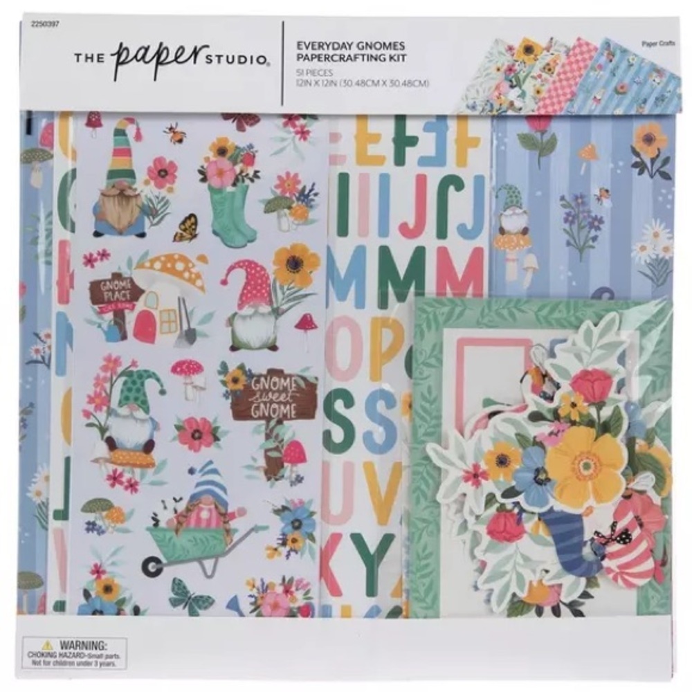 Gnomes Scrapbook Kit by the Paper Studio, NWT